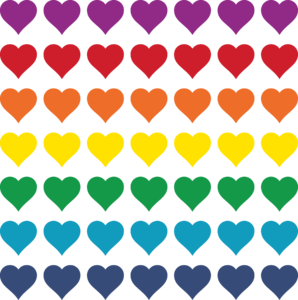 Pride Collection – Rainbow-Hearts Flag