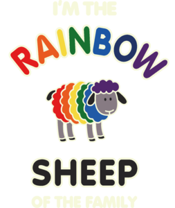 I'm the rainbow sheep of the family black