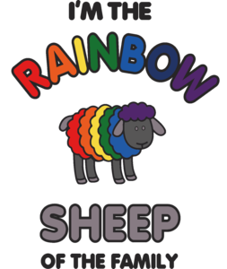 I'm the rainbow sheep of the family black gray