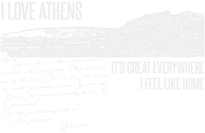 I love Athens – sötét termékre